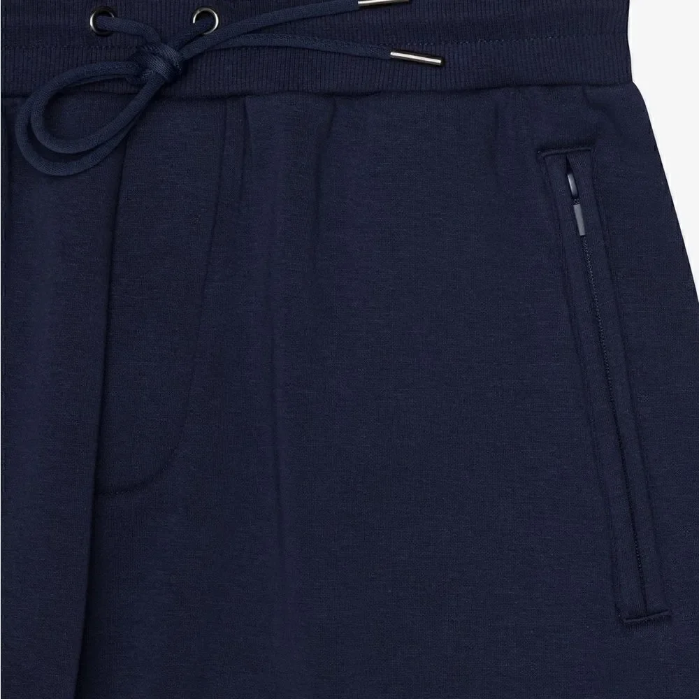 NEW Swet Tailor Mens Navy Blue Stretch Fleece Joggers